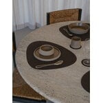 LIND DNA Tovaglietta Curve, 37 x 44 cm, nocciola in pelle Corduroy, immagine decorativa
