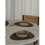 LIND DNA Tovaglietta Curve, 37 x 44 cm, nocciola in pelle Corduroy, immagine decorativa