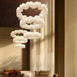 Stilnovo Honey pendant, round, 60 cm, white, decoration image
