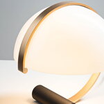 Stilnovo Meta table lamp, brushed gold, decoration image