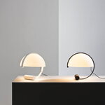 Stilnovo Meta table lamp, polished pure white, decoration image