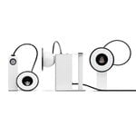 Stilnovo Minibox table lamp, polished white, decoration image