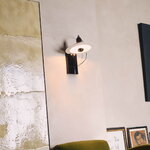 Stilnovo Lampiatta table/ wall lamp, polished black, decoration image