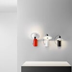 Stilnovo Lampiatta table/ wall lamp, polished red, decoration image