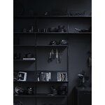 String Furniture Étagère porte-revues String, 78 x 30 cm, frêne teinté noir