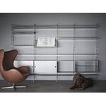 String Furniture String cabinet, 78 x 30 cm, grey