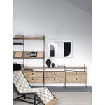 String Furniture String chest with 2 drawers, 58 x 30 cm, oak