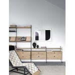 String Furniture Pannelli da pavimento String 200 x 30 cm, set di 2, neri