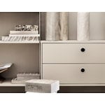 String Furniture String chest with 2 drawers, 58 x 30 cm, beige