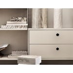 String Furniture String chest with 2 drawers, 58 x 30 cm, beige, decoration image