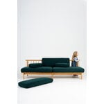 TAKT T19 Spoke Sofa with armrests, oak - dark blue Kvadrat Autumn 0791, decoration image