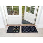 Tica Copenhagen Graphic doormat, 60 x 90 cm, black, decoration image