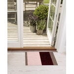 Tica Copenhagen Stripes horizontal rug, 40 x 60 cm, sand - bordeaux - rose, decoration image