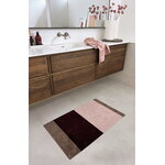 Tica Copenhagen Tapis Stripes horizontal, 60 x 90 cm, sable - bordeaux - rose, image décorative