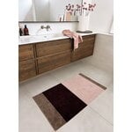 Tica Copenhagen Tapis Stripes horizontal, 67 x 120 cm, sable - bordeaux - rose, image décorative