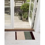 Tica Copenhagen Teppich Stripes horizontal, 40 x 60 cm, bordeaux - grün - elfenbein, dekorationsbild