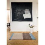 Tica Copenhagen Stripes horizontal rug, 67 x 120 cm, blue - sand - ivory, decoration image