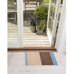 Tica Copenhagen Stripes horizontal rug, 40 x 60 cm, blue - sand - ivory, decoration image