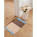 Tica Copenhagen Stripes horizontal rug, 40 x 60 cm, blue - sand - ivory, decoration image
