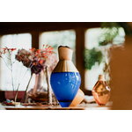 Utopia & Utility Vase empilable India Small I, 30 x 15 cm, bleu - laiton