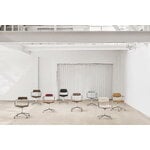 Vipp 452 Swivel tuoli, kiillotettu runko - musta nahka, jalkatallat, näkymä 7