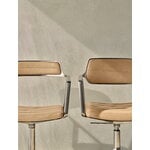 Vipp 452 Swivel tuoli, kiillotettu runko - camel nahka, pyörät, näkymä 8
