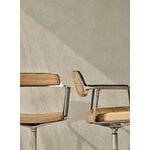 Vipp 453 Swivel tuoli, kiillotettu runko - camel nahka, jalkatallat, näkymä 2