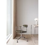 Vipp 452 Swivel tuoli, kiillotettu runko - bosco nahka, pyörät, näkymä 8