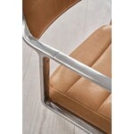 Vipp 453+ Swivel chair, polished frame - camel leather, with gliders, decoration image