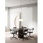 Vipp 452 Swivel tuoli, musta runko - musta nahka, jalkatallat, näkymä 2