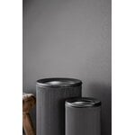 Vipp VIPP18 öppen toppsoptunna, 22 L, svart - svart lock, dekorationsbild
