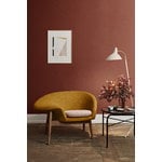 Warm Nordic Secant soffbord, runt, svart och guldfärgad marmor
