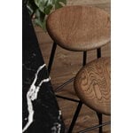 Warm Nordic Pebble bar stool, 65 cm, smoked oak - black