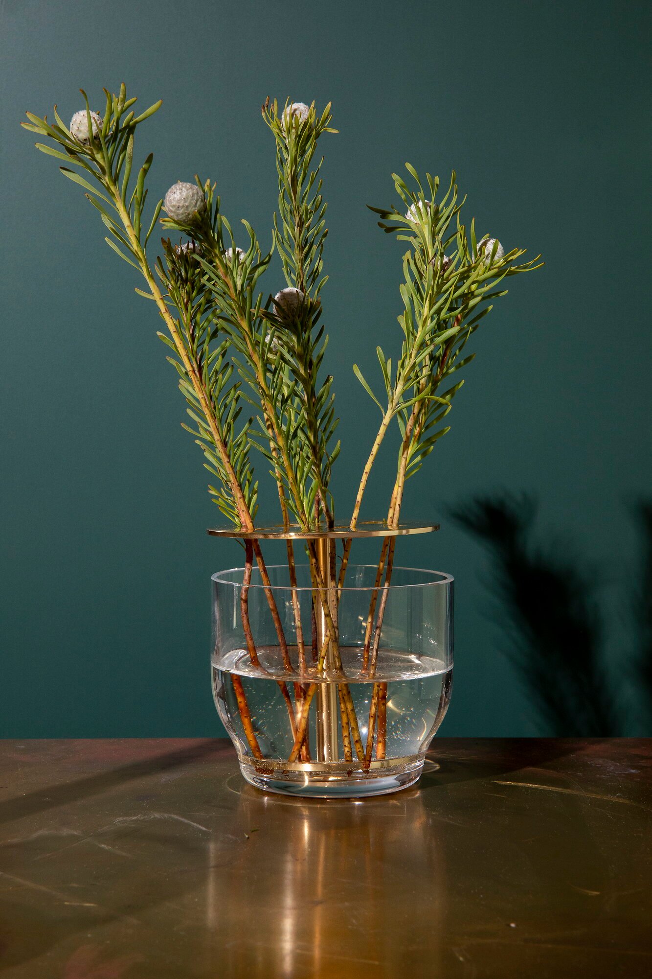 Fritz Hansen Ikebana vase, small, brass | Finnish Design Shop