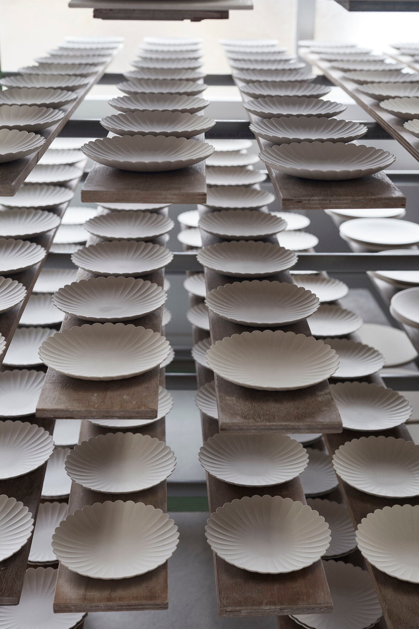 1616 / arita japan TY Palace 220 plate, unglazed grey | Finnish