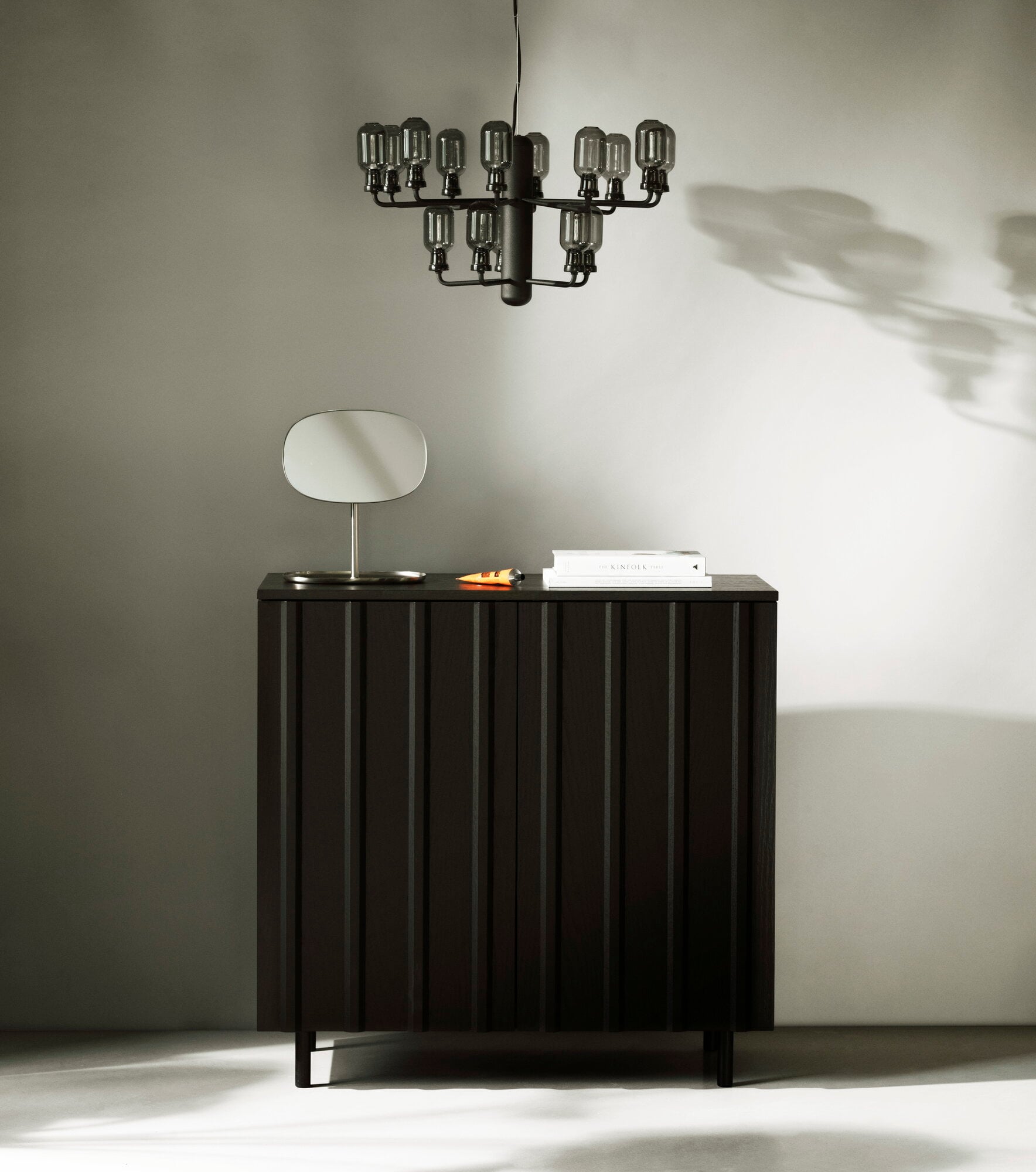 Normann Copenhagen Rib cabinet, 98,5 cm, soft black | Finnish Design ...