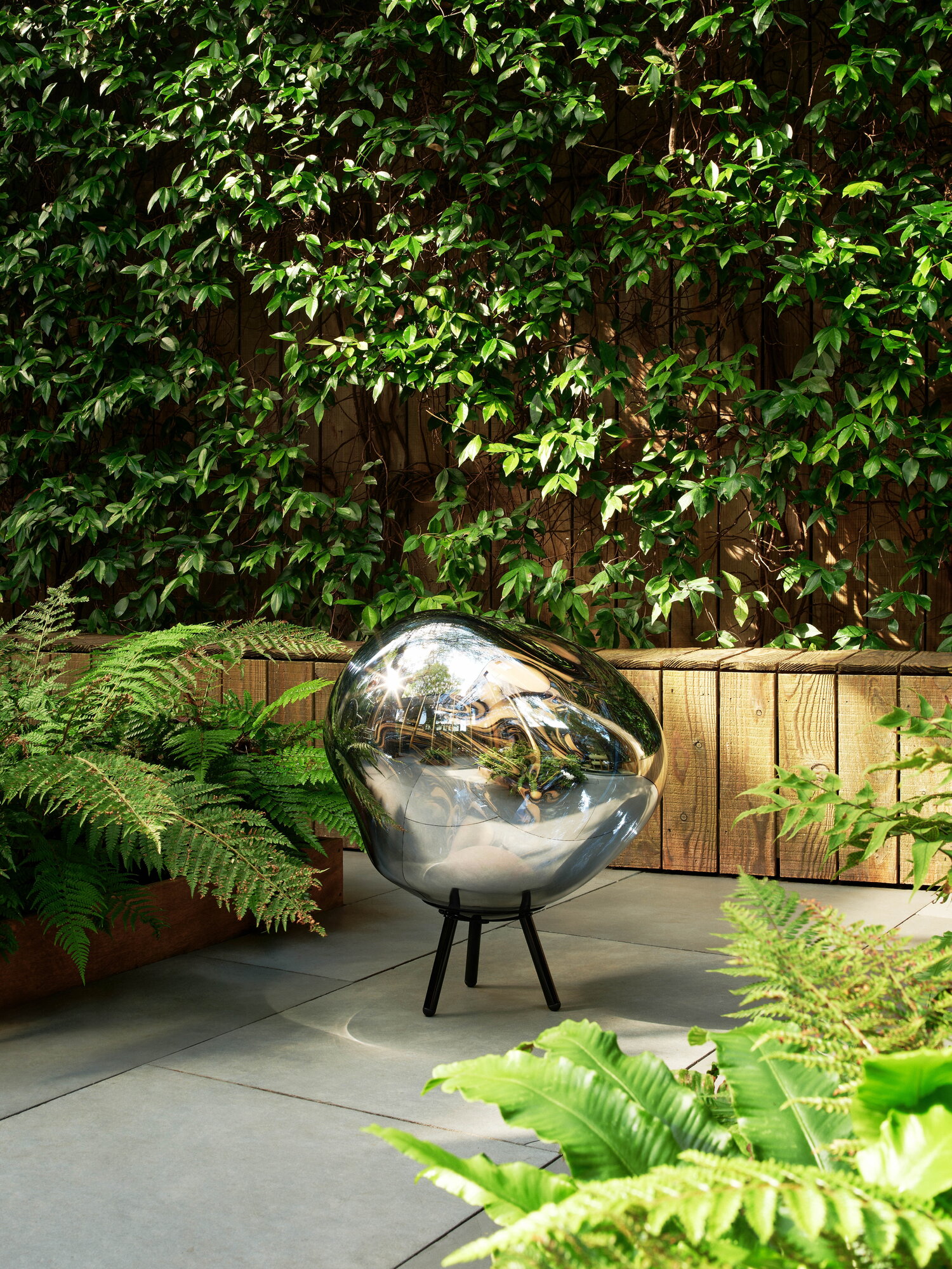 Tom Dixon Melt portable lamp, large, silver - black | Finnish