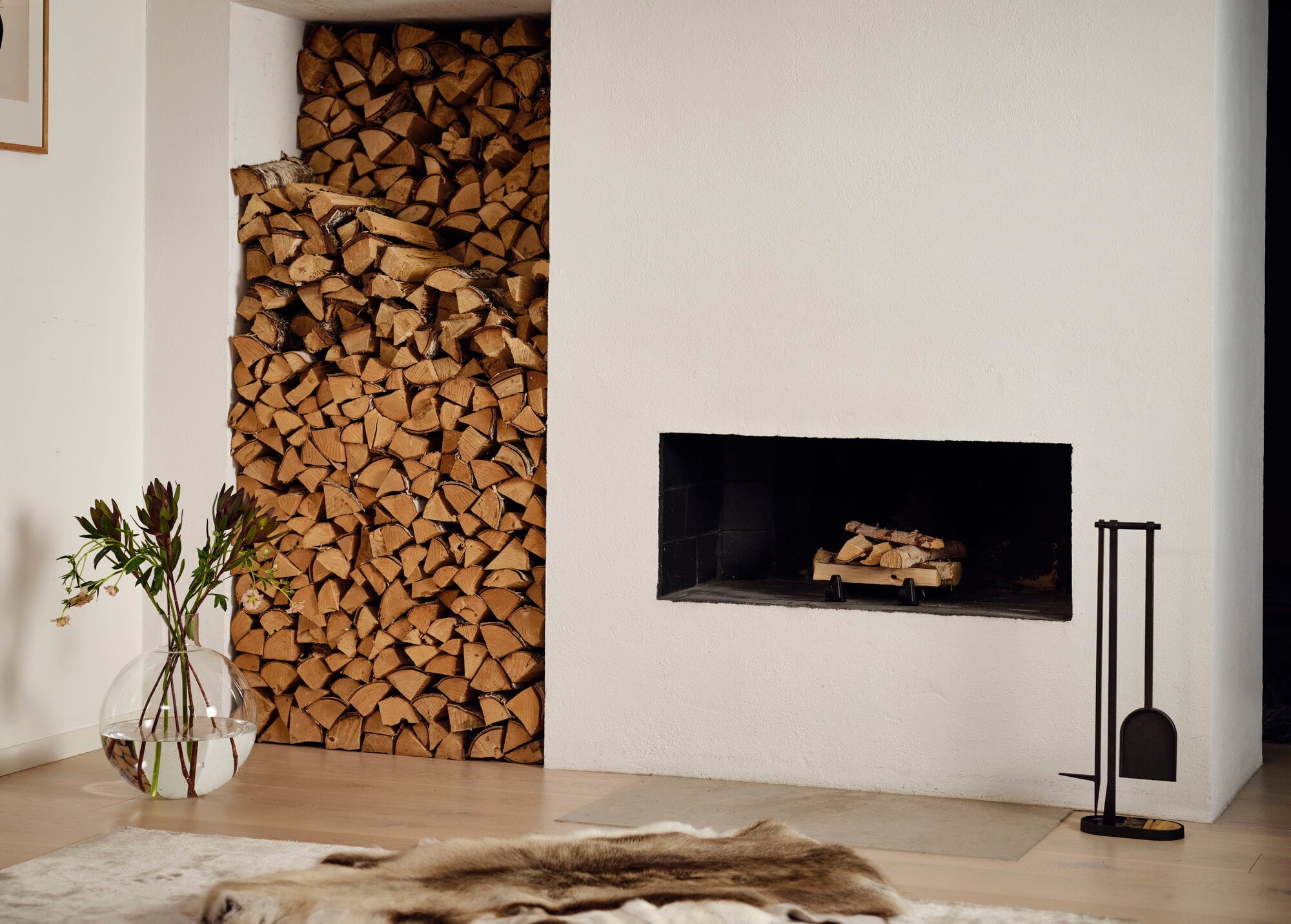 Korbo Bâtons de cheminée Fire-works, noir | Finnish Design Shop