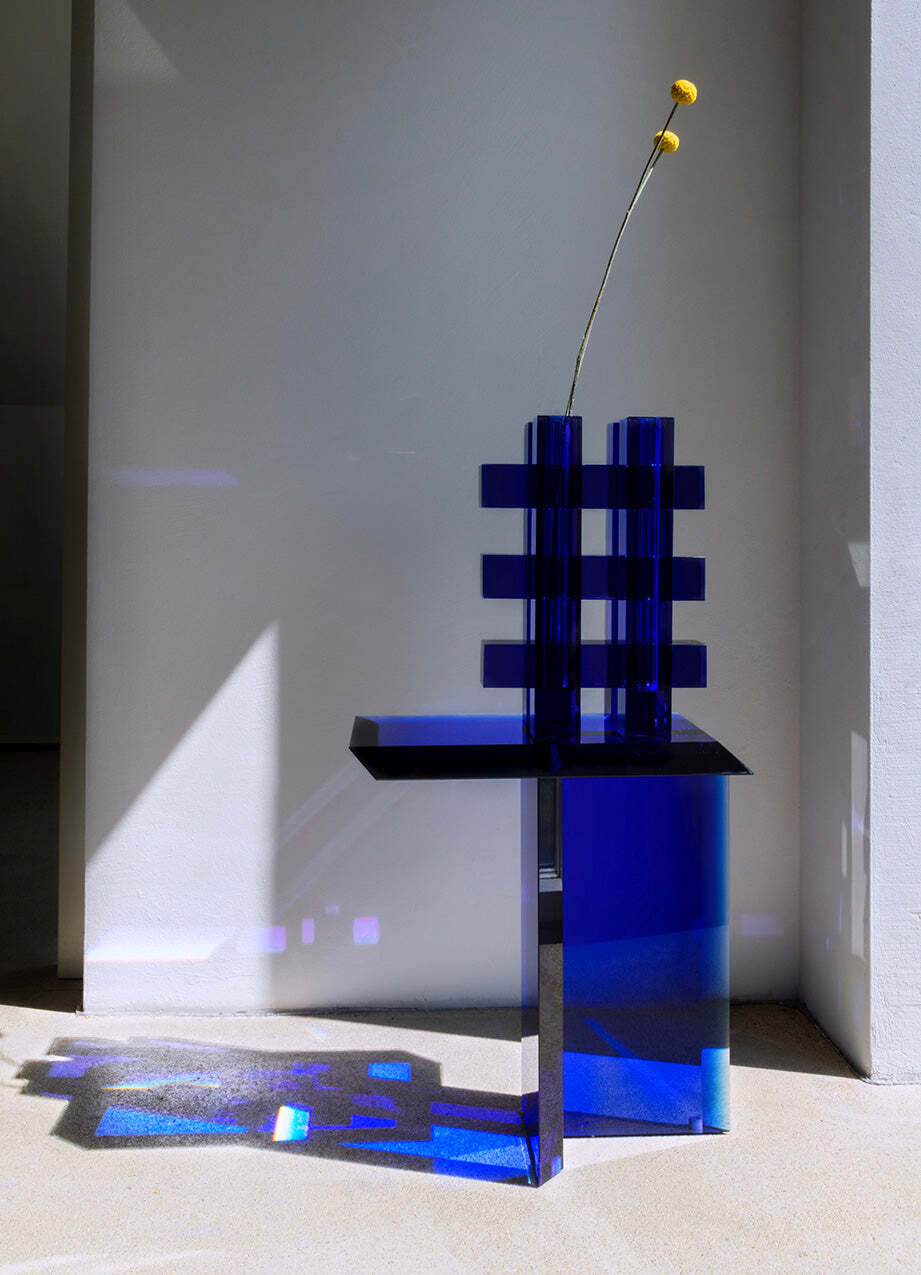 Fundamental Berlin Hash vase, cobalt | Finnish Design Shop