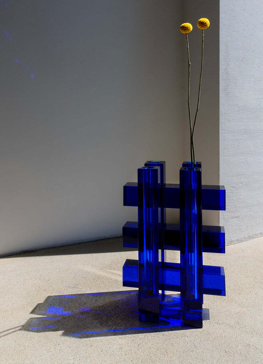 Fundamental Berlin Hash vase, cobalt | Finnish Design Shop