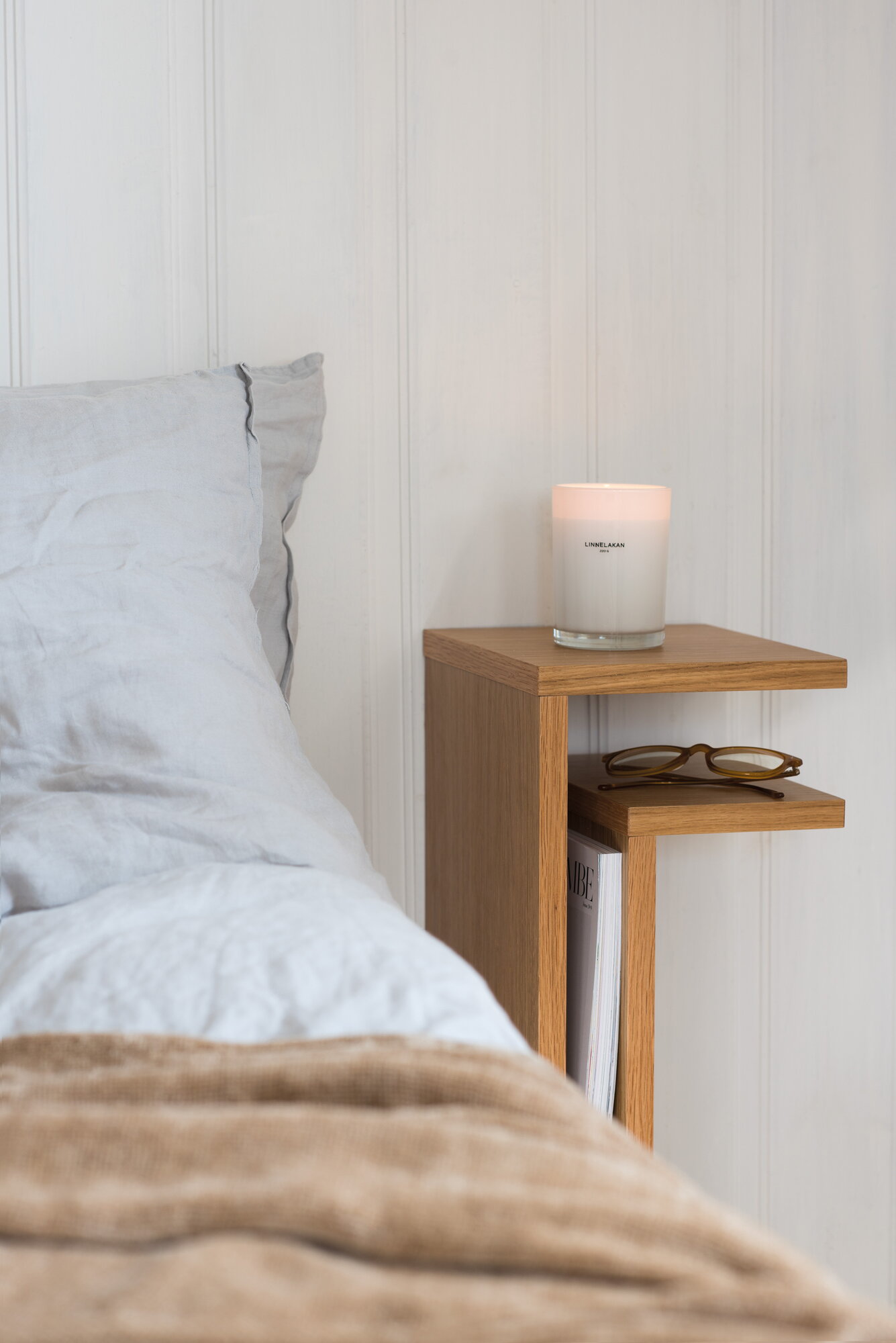 Maze F-shelf, left, oak | Finnish Design Shop