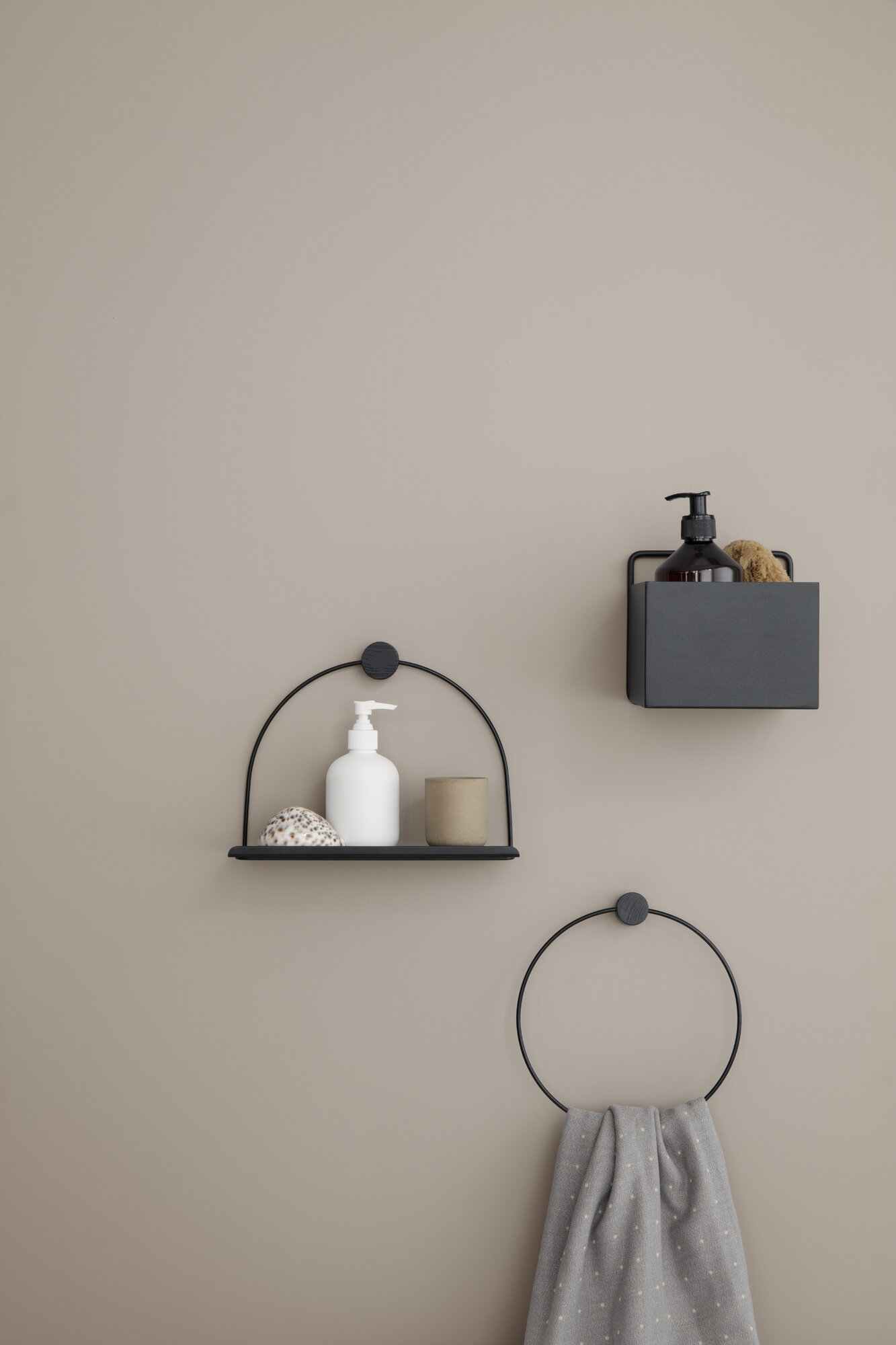 Ferm Living Wall Box, square, black | Finnish Design Shop
