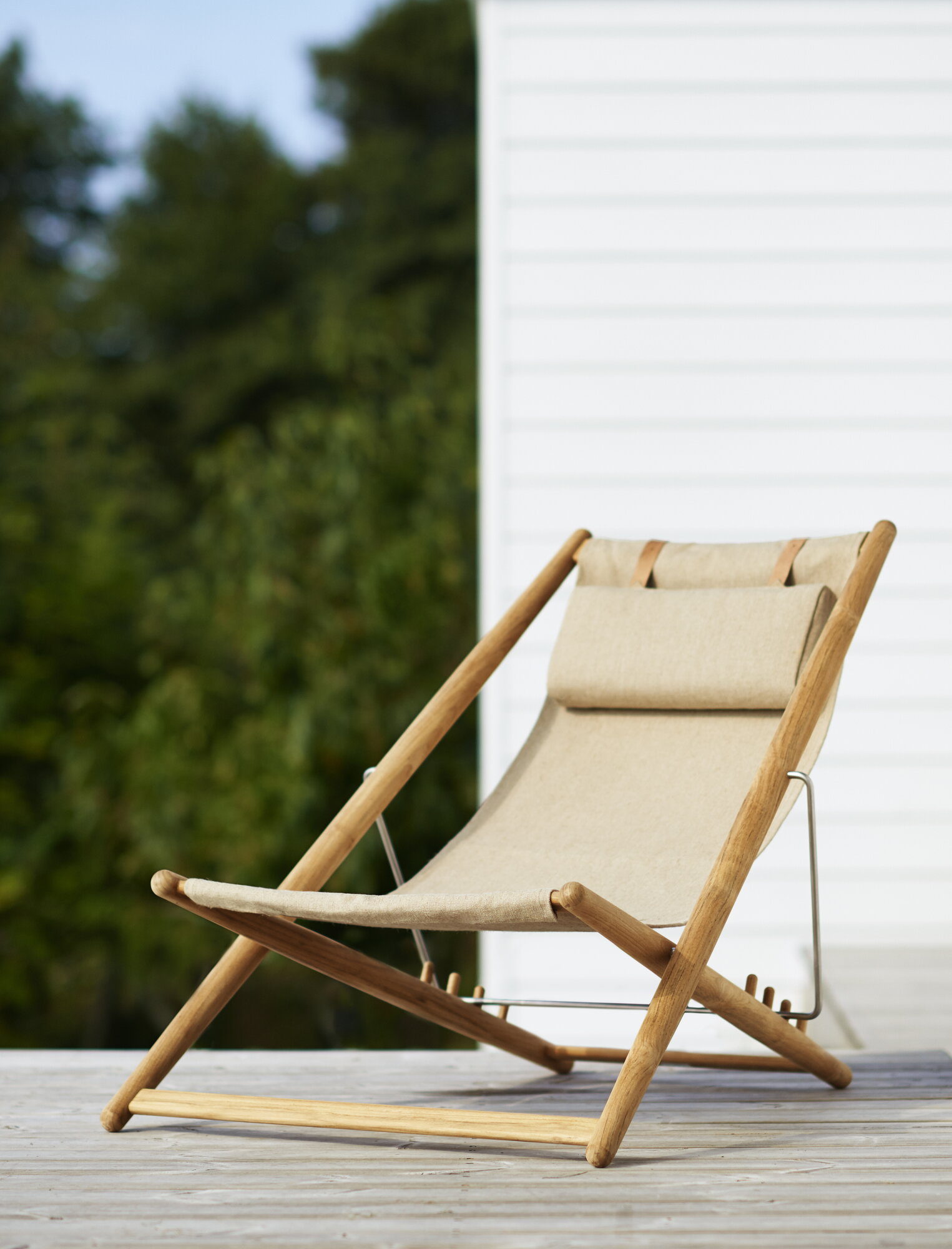 Berti Fridhagen chair ※2脚購入が必須です Skargaarden H55 easy chair, teak - canvas | Finnish Design Shop