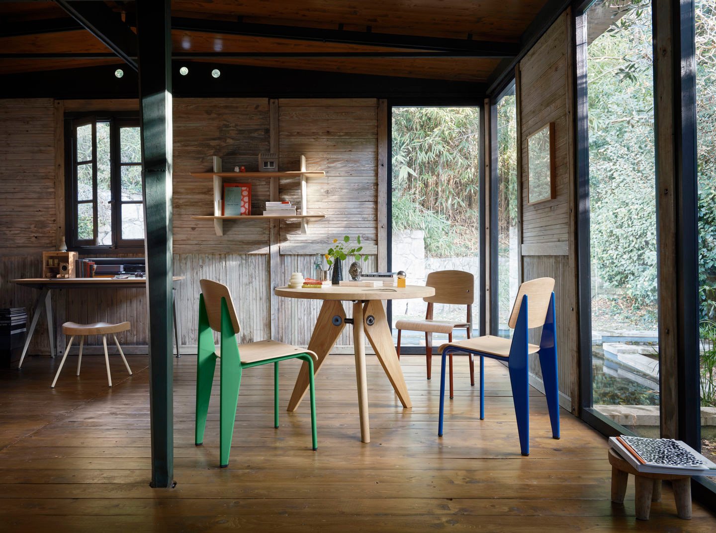 Vitra Standard chair, Prouvé Blé Vert oak Finnish Design Shop UK