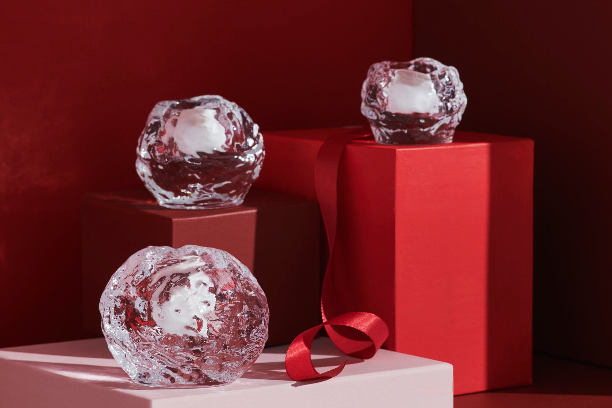 Kosta Boda Snowball votive candle holder, 60 mm, clear | Finnish
