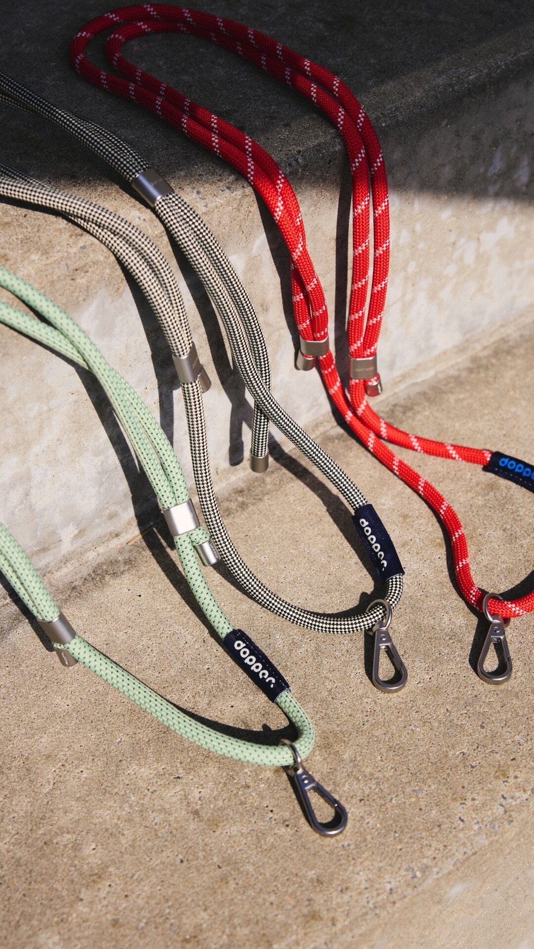 Dopper Cord bottle string, sage green | Finnish Design Shop