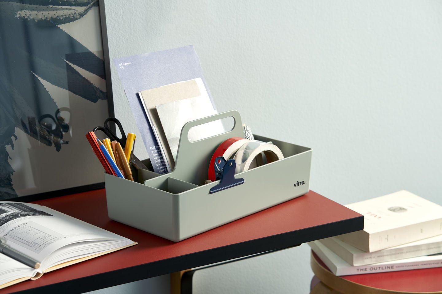 Vitra Toolbox RE, moss grey | Finnish Design Shop NL
