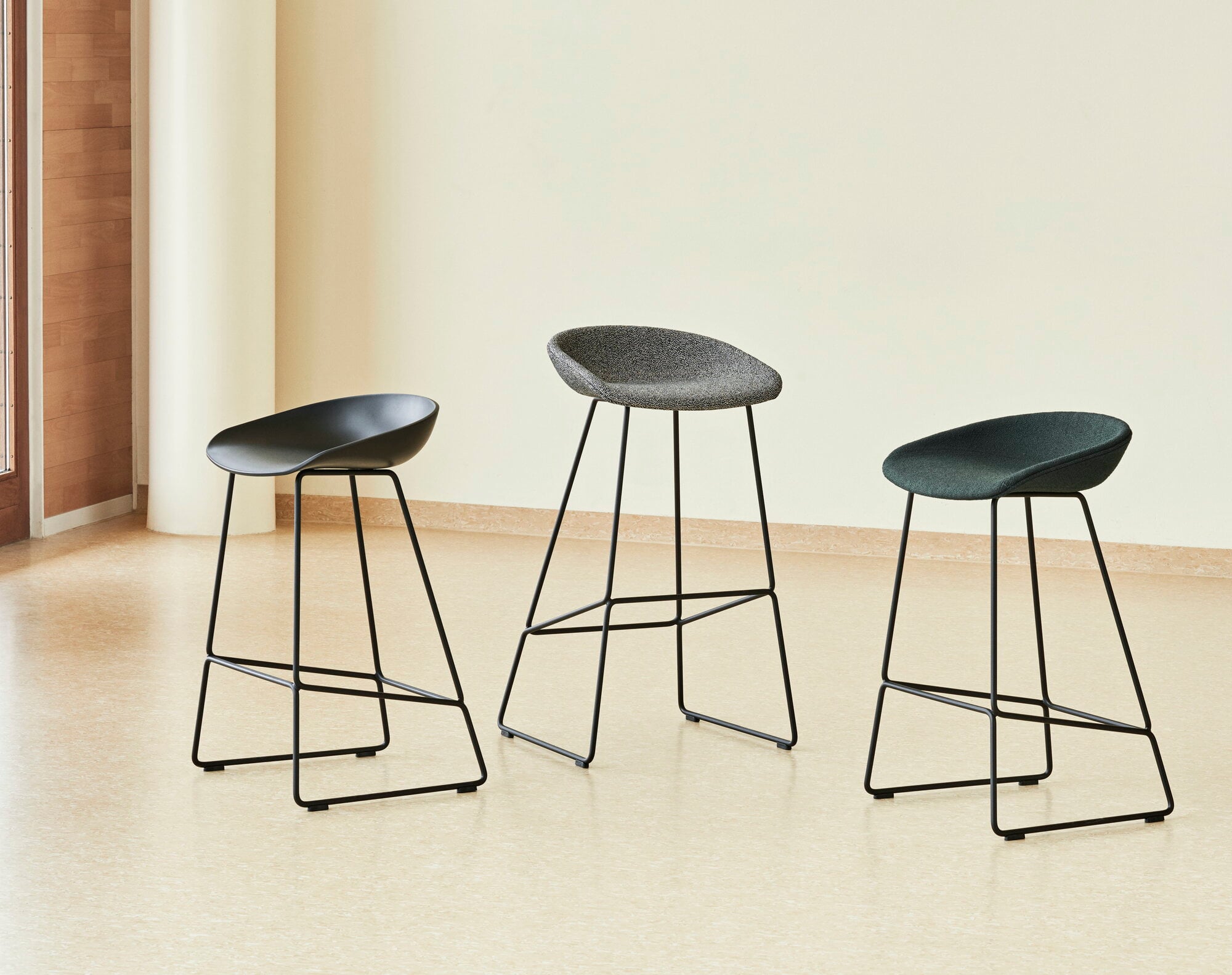 HAY About A Stool AAS38 bar stool, 65 cm, black 2.0 - black