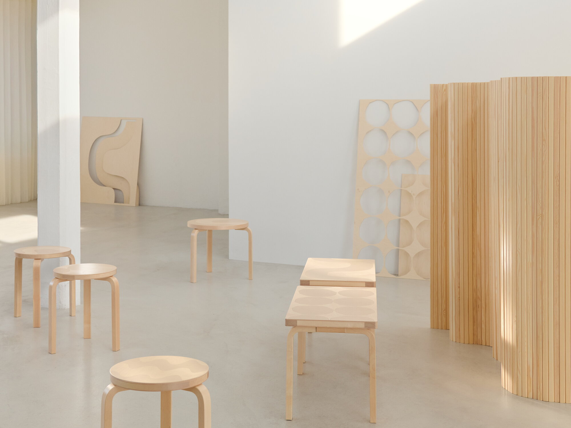 Artek Aalto stool 60, Artek + Marimekko, Lokki | Finnish Design Shop