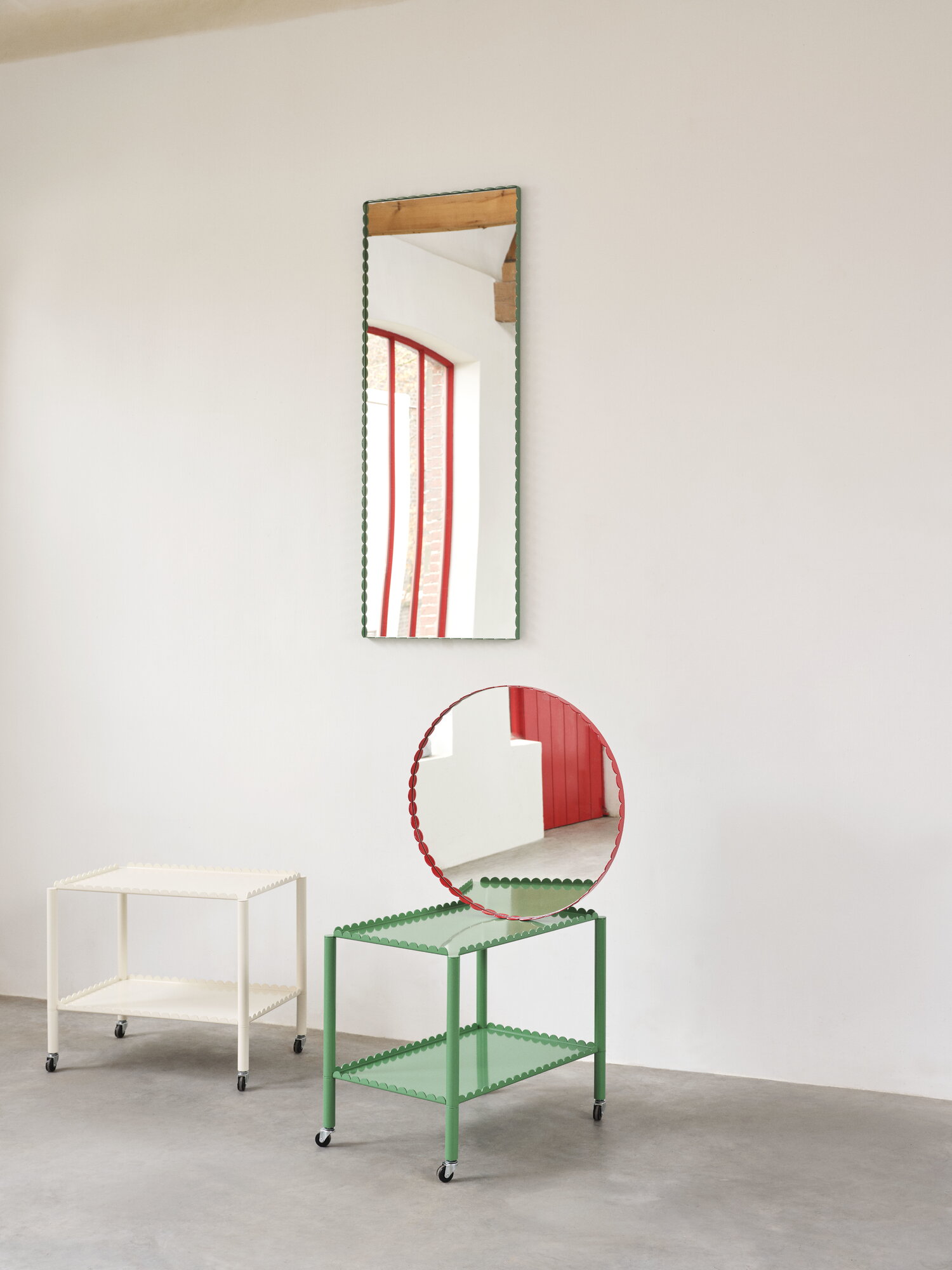 HAY Arcs trolley, low, jade green | Finnish Design Shop